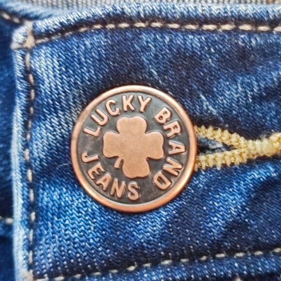 Lucky Brand Jeans Lolita skinny regular indigo blue women's size 00 / 24 - Picture 9 of 11